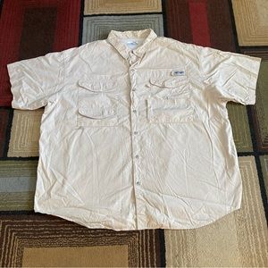 Columbia PFG Button Up Shirt Short Sleeve Men's Size 3XL